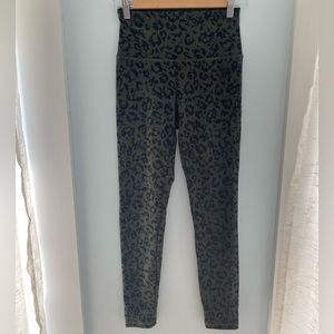Balance Collection Olive Green Printed Leggings
